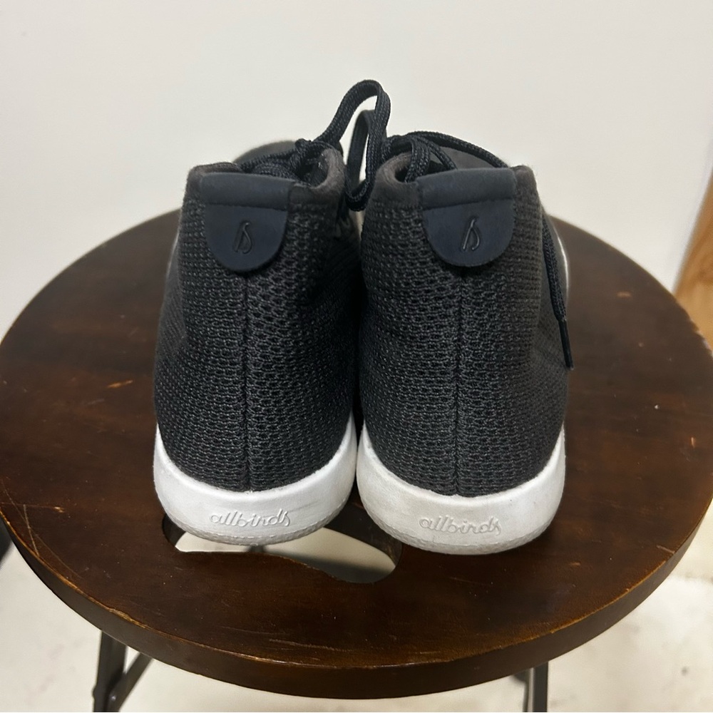 Allbirds Tree Topper Mid Top W7 Charcoal Lace Up Sneakers Wool Runner Shoes ECO - Picture 4 of 9